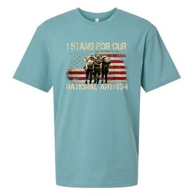 I Stand For Our National Anthem Sueded Cloud Jersey T-Shirt