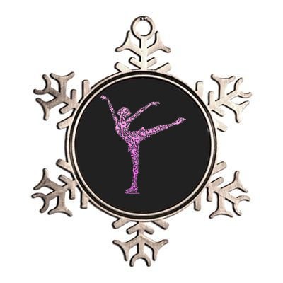 Ice Skating Figure Skater Girls Wo Metallic Star Ornament