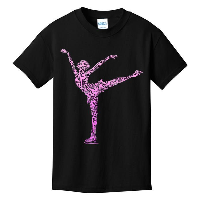 Ice Skating Figure Skater Girls Wo Kids T-Shirt