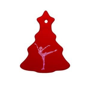 Ice Skating Figure Skater Girls Wo Ceramic Tree Ornament