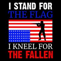 I Stand For The Flag I Kneel For The Fallen Memorial Day Gift Sustainable Bucket Hat