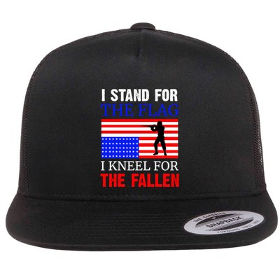 I Stand For The Flag I Kneel For The Fallen Memorial Day Gift Flatbill Hat