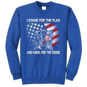 I Stand For The Flag Kneel For The Fallen Memorial Day Funny Gift Tall Sweatshirt