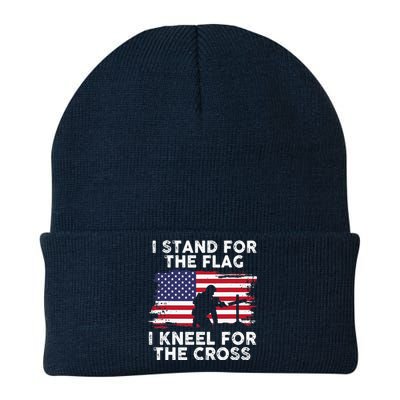 I Stand For The Flag Memorial Day Knit Cap Winter Beanie