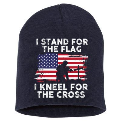 I Stand For The Flag Memorial Day Short Acrylic Beanie