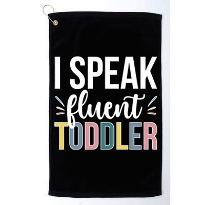 I Speak Fluent Sitter Sitting Great Gift Platinum Collection Golf Towel