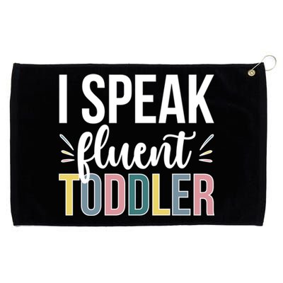 I Speak Fluent Sitter Sitting Great Gift Grommeted Golf Towel