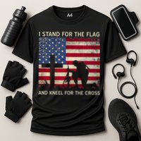 I Stand For The Flag And Kneel For The Cross Gift Performance Shirt