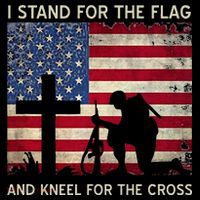 I Stand For The Flag And Kneel For The Cross Gift Performance Shirt