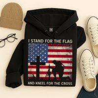 I Stand For The Flag And Kneel For The Cross Gift Hoodie
