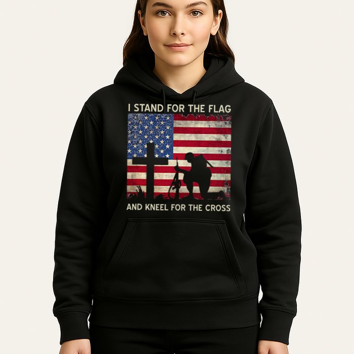 I Stand For The Flag And Kneel For The Cross Gift Hoodie