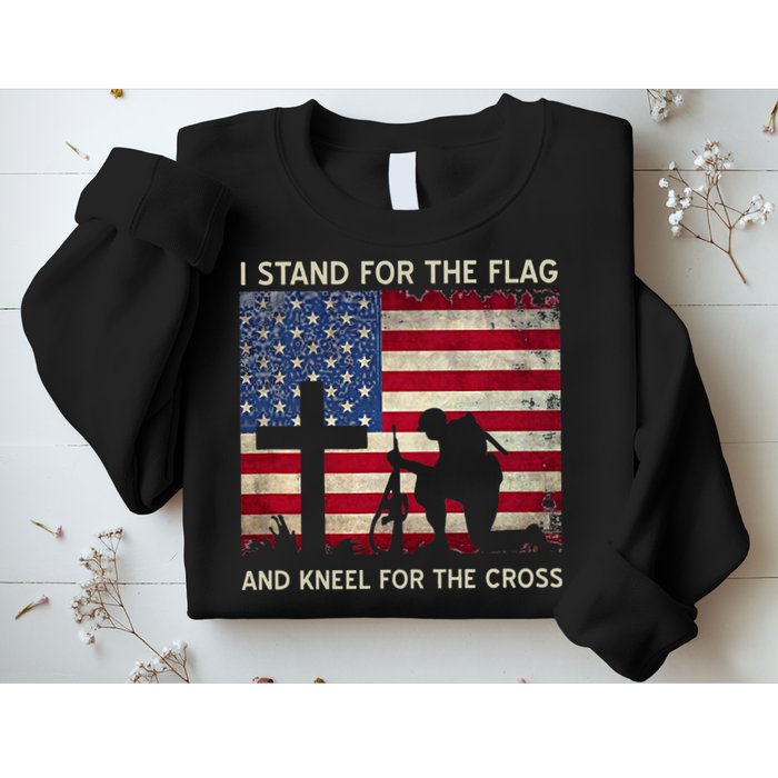 I Stand For The Flag And Kneel For The Cross Gift Sweatshirt