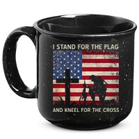 I Stand For The Flag And Kneel For The Cross Gift 15oz Campfire Ceramic Mug