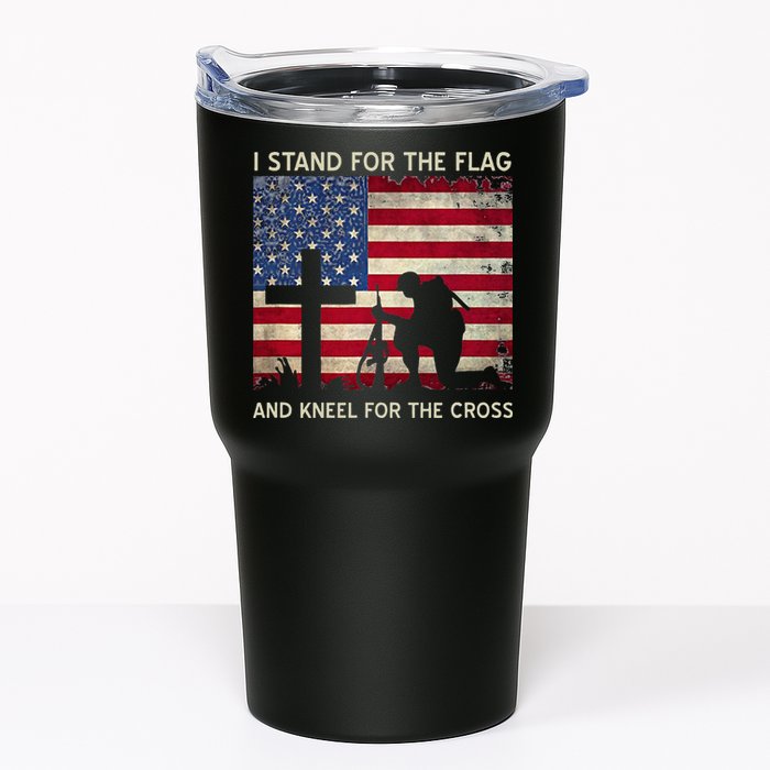 I Stand For The Flag And Kneel For The Cross Gift Tumbler