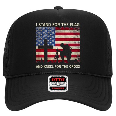 I Stand For The Flag And Kneel For The Cross Gift Trucker Hat