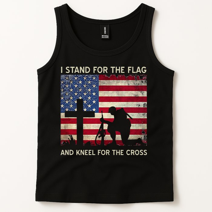 I Stand For The Flag And Kneel For The Cross Gift Tank Top