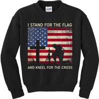 I Stand For The Flag And Kneel For The Cross Gift Kids Sweatshirt