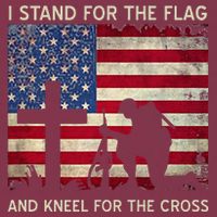 I Stand For The Flag And Kneel For The Cross Gift 16oz Travel Tumbler