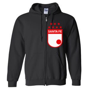 Independiente Santa Fe Club Supporter Fan Colombia Full Zip Hoodie