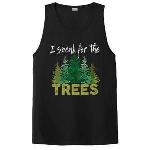 I Speak For The Trees Earth Day Stop Global Warming PosiCharge Competitor Tank