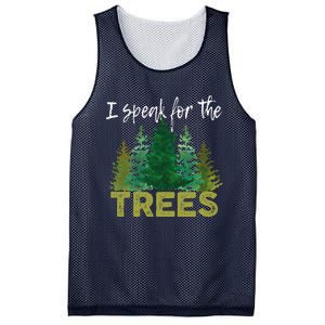 I Speak For The Trees Earth Day Stop Global Warming Mesh Reversible Basketball Jersey Tank