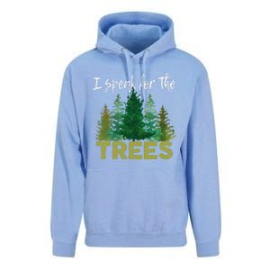 I Speak For The Trees Earth Day Stop Global Warming Unisex Surf Hoodie