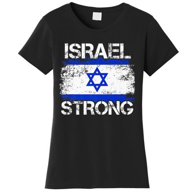 Israel Strong Flag Support I Stand With Israel Women's T-Shirt