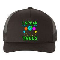 I Speak For Trees Planet Save Earth Day Graphic Yupoong Adult 5-Panel Trucker Hat