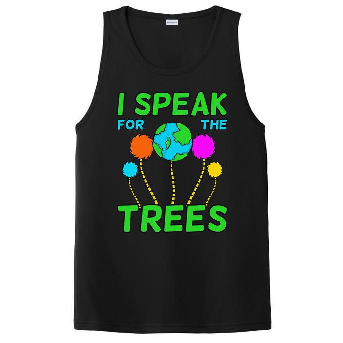 I Speak For Trees Planet Save Earth Day Graphic PosiCharge Competitor Tank