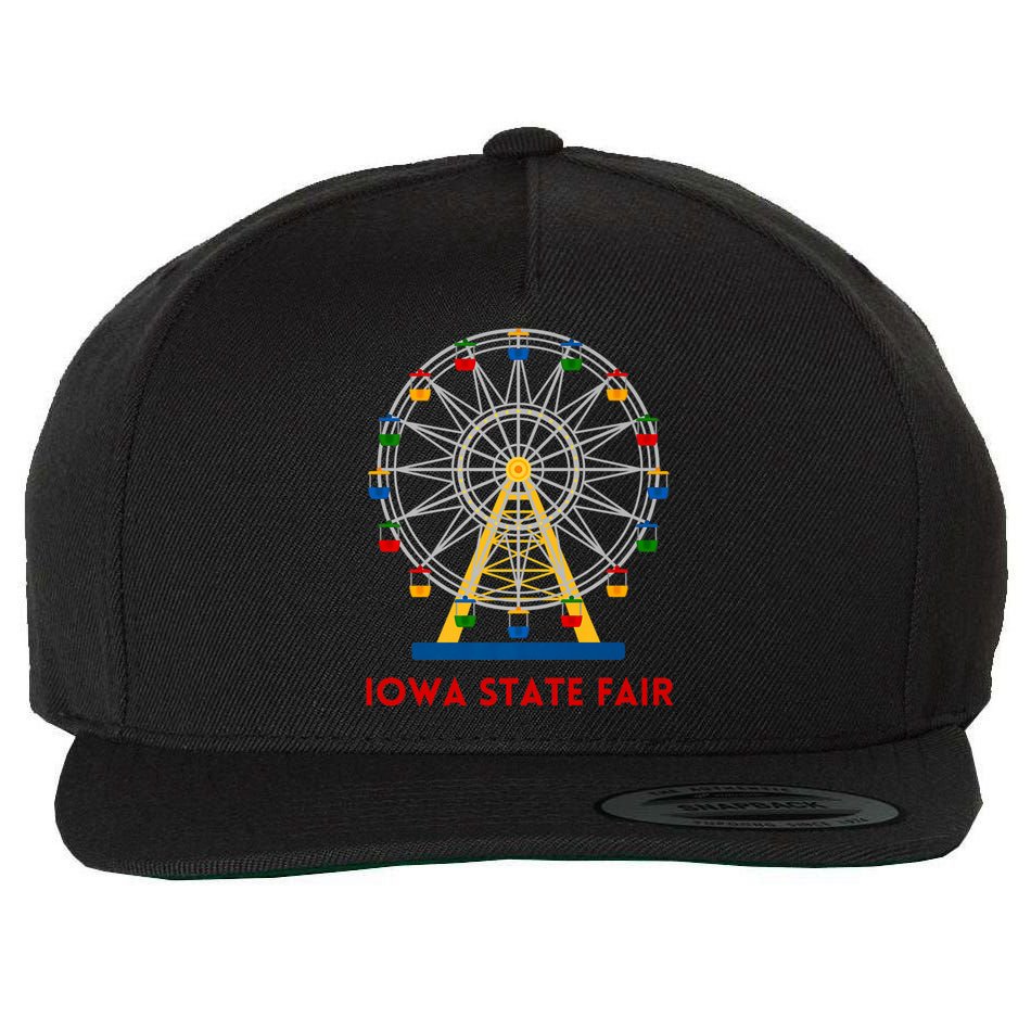 Iowa State Fair Ferris Wheel County Fair Premium Wool Snapback Cap