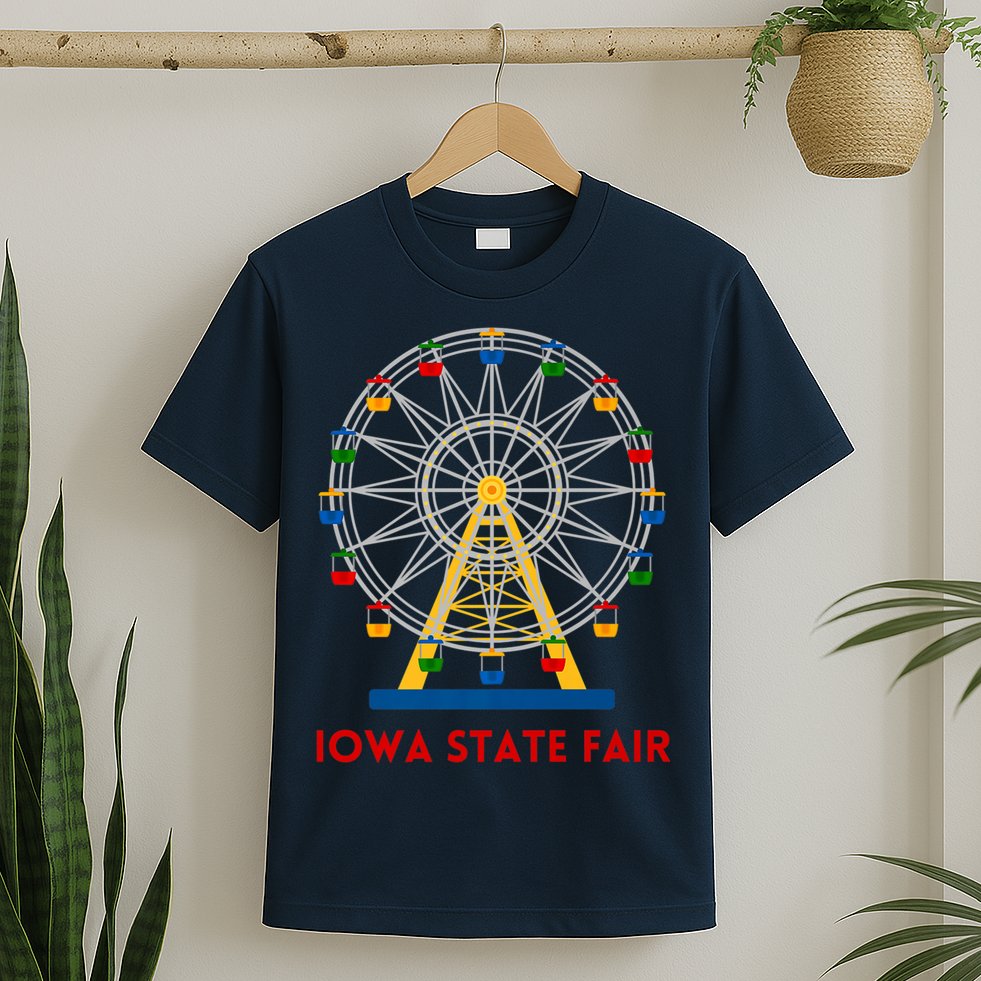 Iowa State Fair Ferris Wheel County Fair Premium T-Shirt