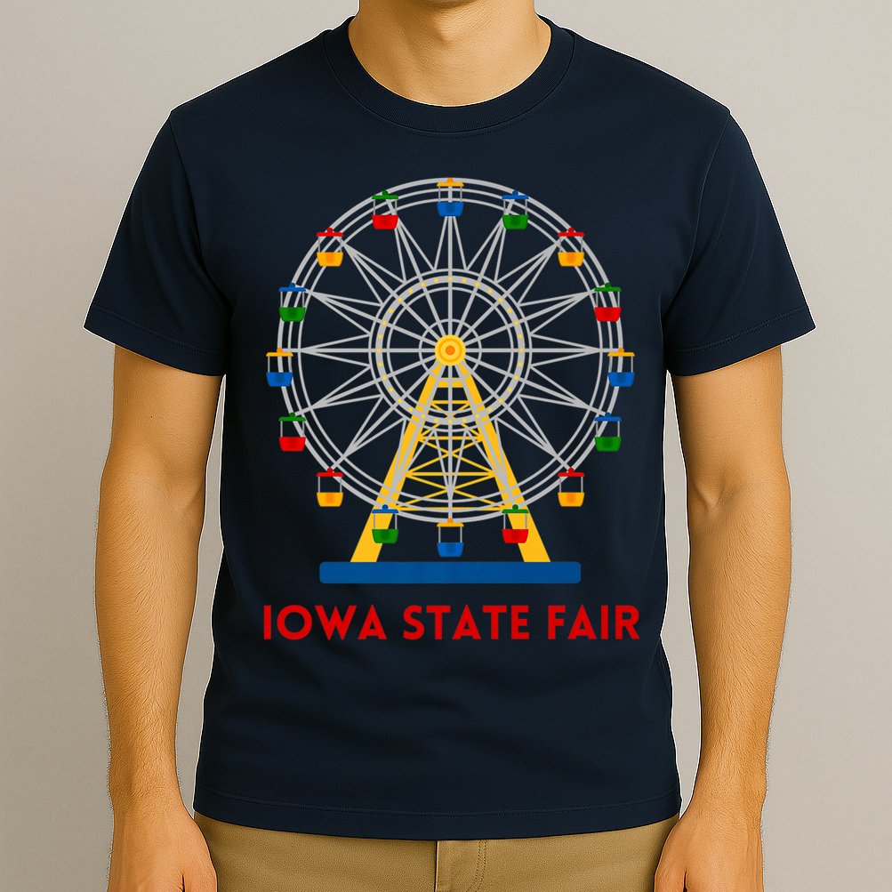 Iowa State Fair Ferris Wheel County Fair Premium T-Shirt
