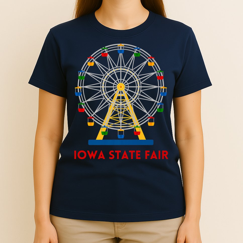 Iowa State Fair Ferris Wheel County Fair Premium T-Shirt