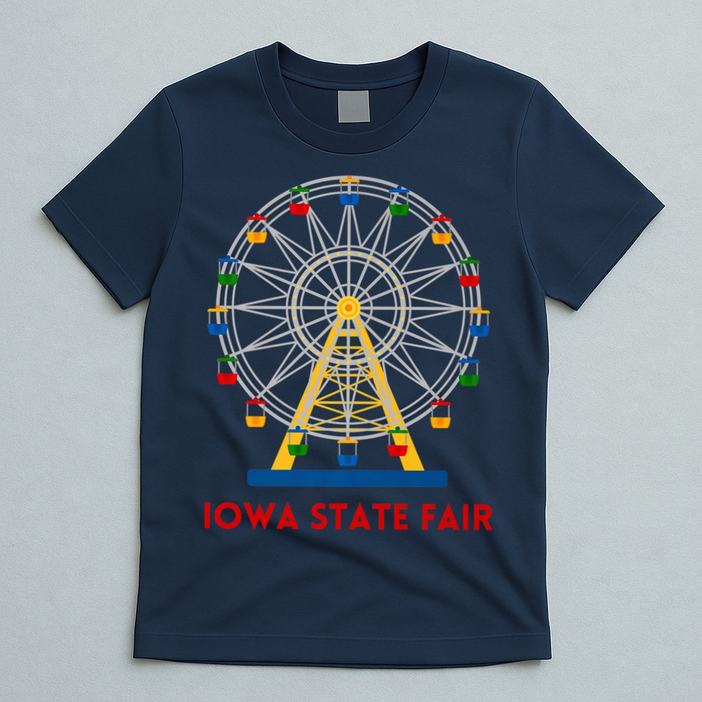 Iowa State Fair Ferris Wheel County Fair Premium T-Shirt