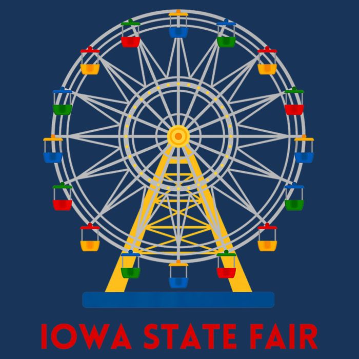 Iowa State Fair Ferris Wheel County Fair Premium 16 in Basic Backpack