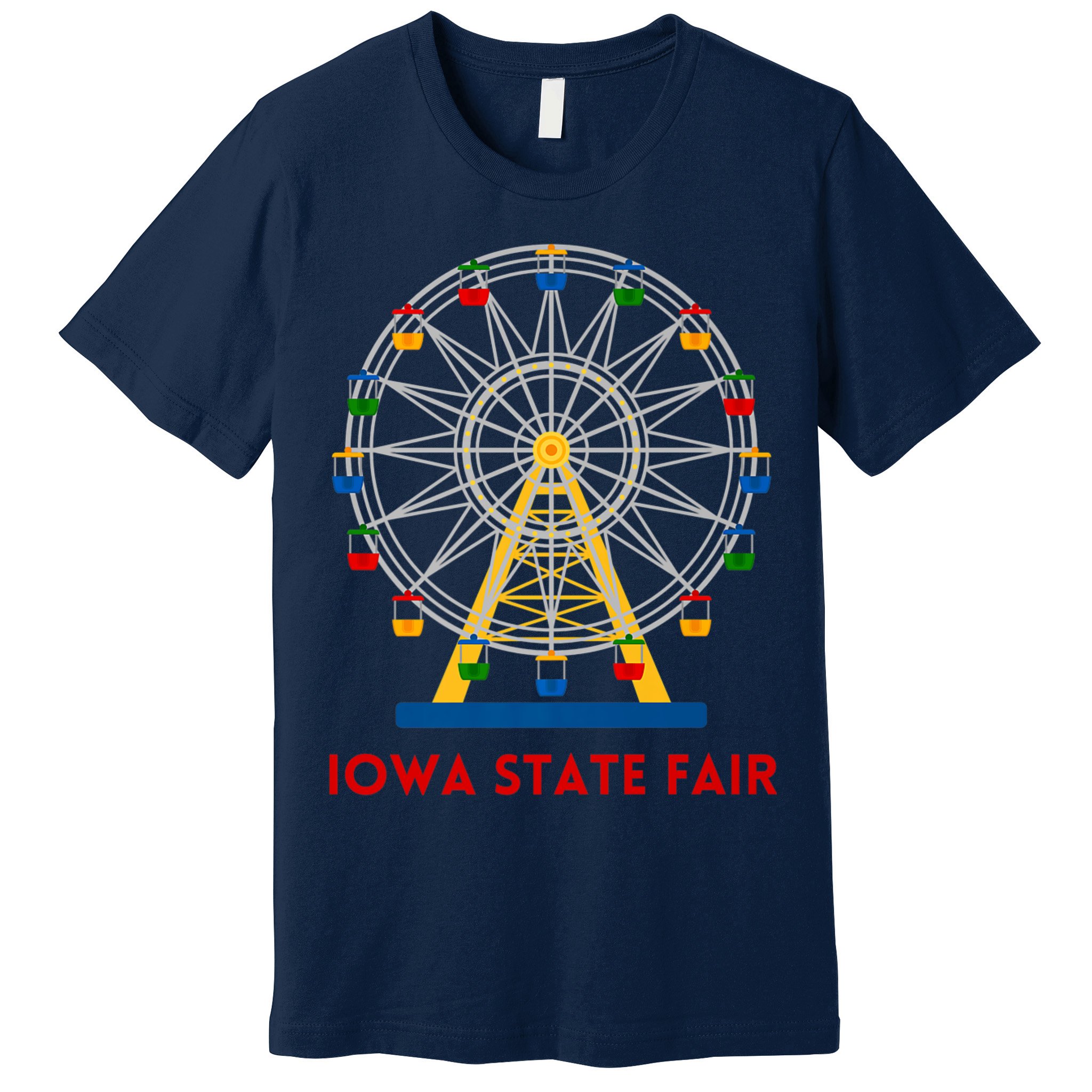 Iowa State Fair Ferris Wheel County Fair Premium Premium T-Shirt