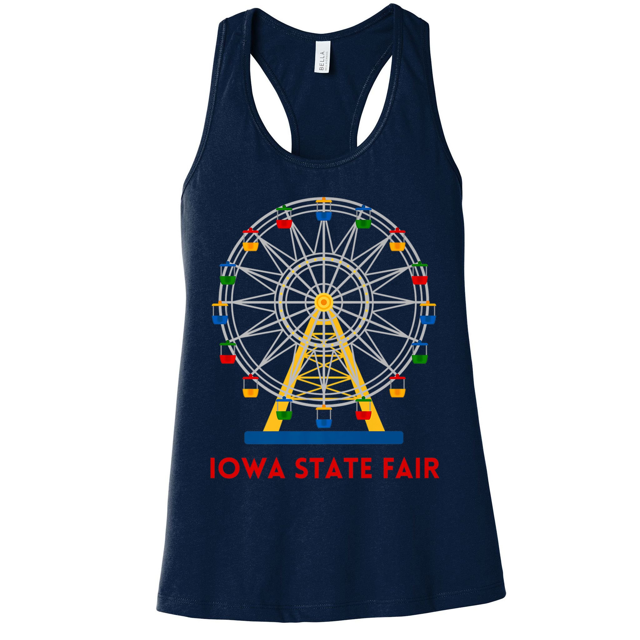 Iowa State Fair Ferris Wheel County Fair Premium Womens Tank Top
