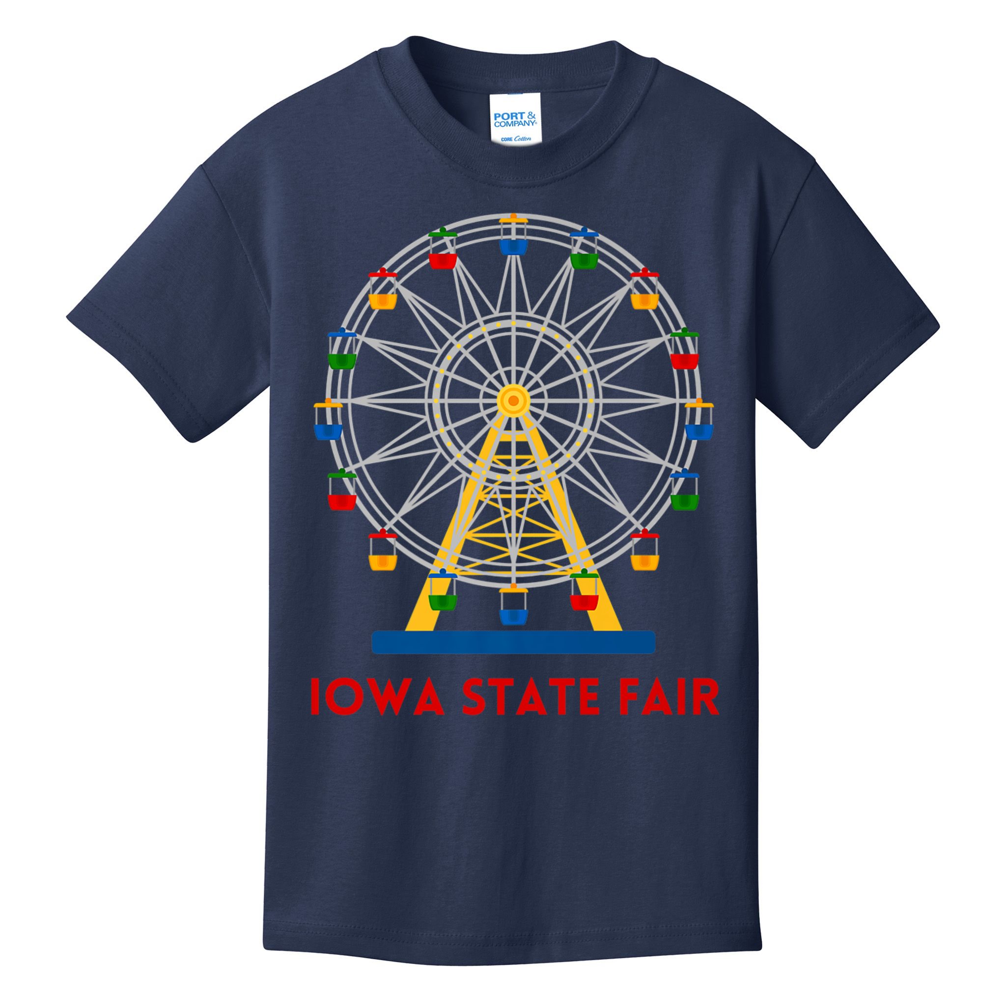 Iowa State Fair Ferris Wheel County Fair Premium Kids T-Shirt