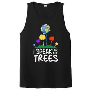 I Speak For Trees Earth Day Save Earth Inspiration Hippie PosiCharge Competitor Tank