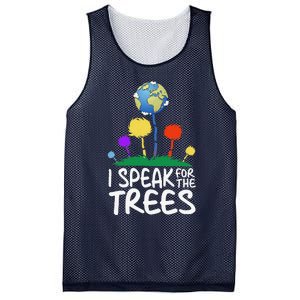 I Speak For Trees Earth Day Save Earth Inspiration Hippie Mesh Reversible Basketball Jersey Tank