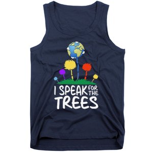 I Speak For Trees Earth Day Save Earth Inspiration Hippie Tank Top