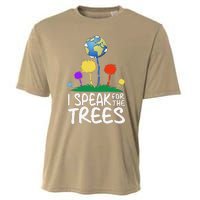 I Speak For Trees Earth Day Save Earth Inspiration Hippie Cooling Performance Crew T-Shirt