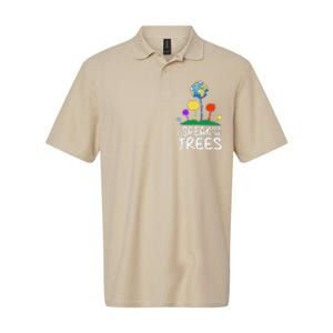 I Speak For Trees Earth Day Save Earth Inspiration Hippie Softstyle Adult Sport Polo