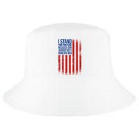 I Stand For This Flag Because Our Heroes Rest Beneath Her USA Cool Comfort Performance Bucket Hat