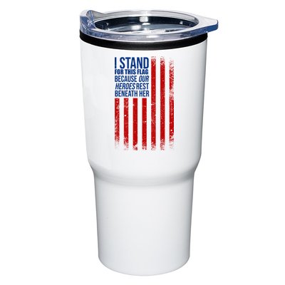 I Stand For This Flag Because Our Heroes Rest Beneath Her USA Tumbler