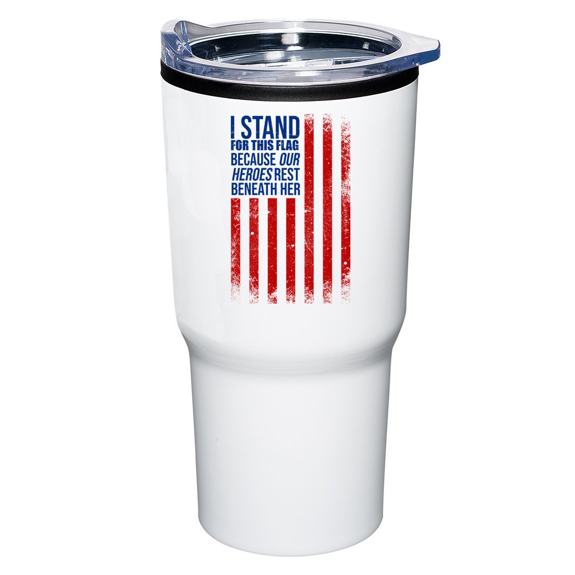 I Stand For This Flag Because Our Heroes Rest Beneath Her USA Tumbler