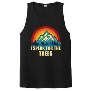 I Speak For Trees Earth Day Save Earth Inspiration Hippie Gift PosiCharge Competitor Tank