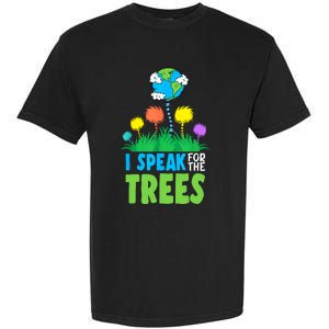 I Speak For Trees Earth Day Save Earth Inspiration Hippie Garment-Dyed Heavyweight T-Shirt