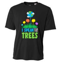 I Speak For Trees Earth Day Save Earth Inspiration Hippie Cooling Performance Crew T-Shirt