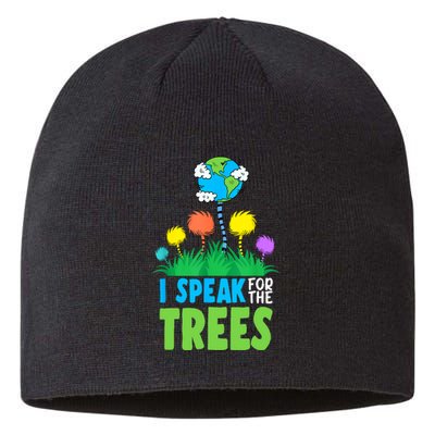 I Speak For Trees Earth Day Save Earth Inspiration Hippie Sustainable Beanie